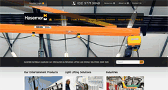 Desktop Screenshot of hasemermaterialshandling.com.au