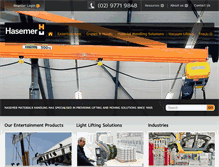 Tablet Screenshot of hasemermaterialshandling.com.au